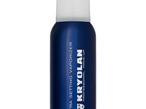 Ultra Setting Vaporizer Fixing Spray von Kryolan in blauer Flasche für langanhaltendes Make-up