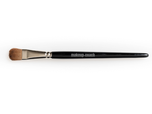 Grosser ovaler Lidschattenpinsel mit braunem Kunsthaar – makeup-coach