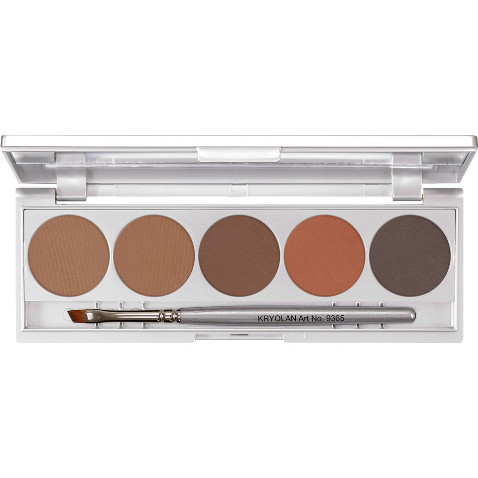 Offene Augenbrauen Palette mit 5 Farben und integriertem Pinsel