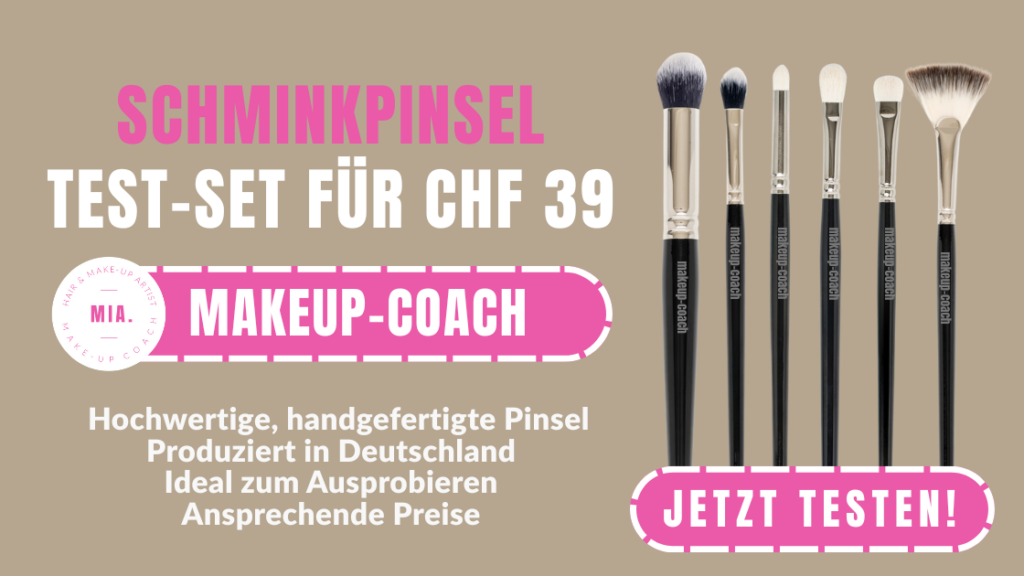 Schminkpinsel Test-Set von makeup-coach – 6 hochwertige, handgefertigte Pinsel für CHF 39