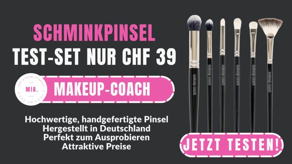 Schminkpinsel Test-Set für Profis – 6 hochwertige Pinsel – makeup-coach