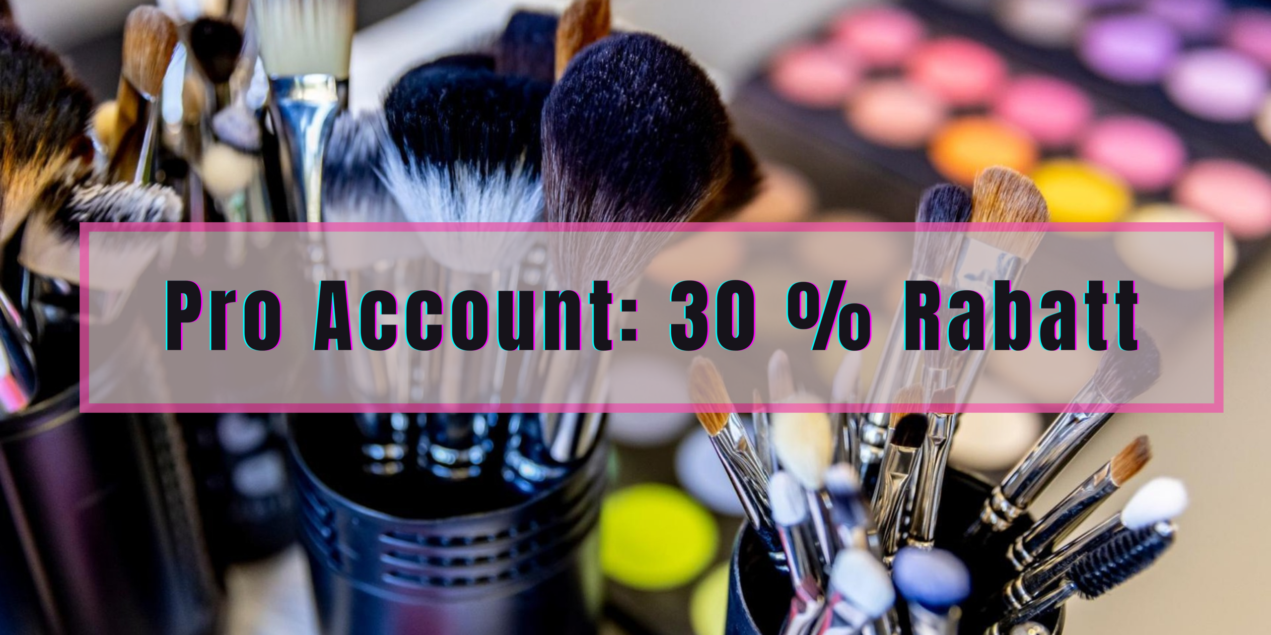 Make-up Pinsel Set im Studio – Pro Account 30 Prozent Rabatt für Beauty Professionals und Visagisten
