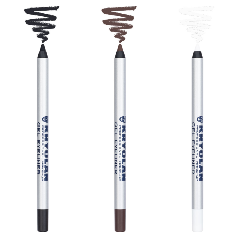 Gel Eyeliner in Schwarz, Braun und Weiss mit intensiver Farbabgabe