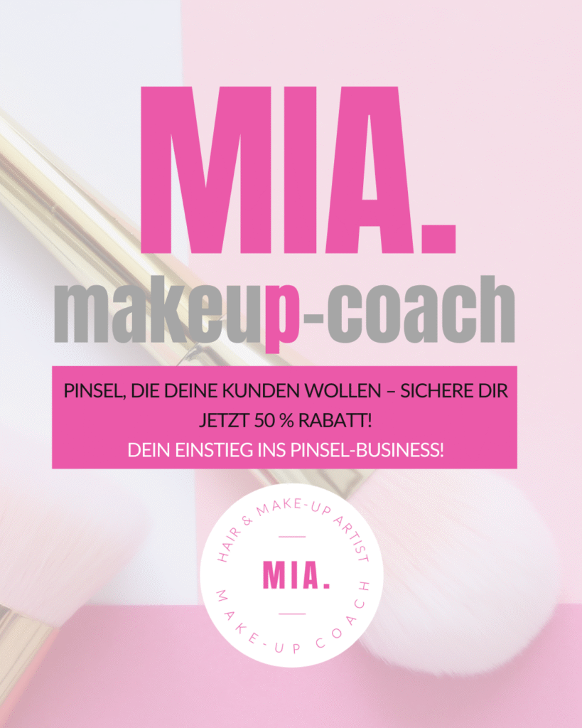 Schminkpinsel Rabattaktion – 50 % Partner-Rabatt auf makeup-coach Profi Brushes