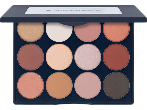 Kryolan Velvet Vision Eye Shadow Palette mit 12 vielseitigen Farben für professionelle Make-up Looks
