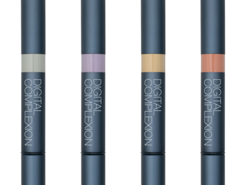 Digital Complexion Neutralizer Sticks in Grün, Lila, Gelb und Lachs zur professionellen Farbkorrektur